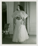 Fashion, World of - Models - Gowns - Model posing in dance frock