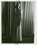 Fashion, World of - Models - Gowns - Model posing in crepe gown