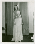 Fashion, World of - Models - Gowns - Model posing by window