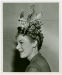 Fashion, World of - Models - Hairstyles - Model with boat in hair