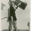 Fashion, World of - Models - Sport - Model posing with sled