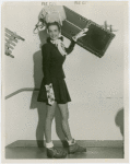 Fashion, World of - Models - Sport - Model posing with sled