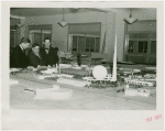 Federal (United States Government) Exhibit - Fiorello LaGuardia, Grover Whalen and Henry A. Wallace (U.S. Secretary of Agriculture) look at model