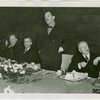 Federal (United States Government) Exhibit - Grover Whalen, Sam D. McReynolds. Henry A. Wallace (U.S. Secretary of Agriculture) and Mortimer Buckner at luncheon