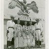Federal (United States Government) Exhibit - Native Americans in front building
