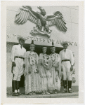 Federal (United States Government) Exhibit - Native Americans in front building