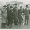 Federal Housing Administration - Harvey Gibson and group at microphone