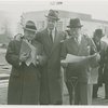 Federal Housing Administration - Harvey Gibson and group looking at plan