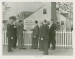 Federal Housing Administration - Group in front of FHA home and sign