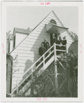 Federal Housing Administration - Houses - Group with Grover Whalen on stairs of house