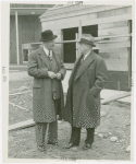 Federal Housing Administration - Houses - Construction - Harvey Gibson and Stuart McDonald inspect houses