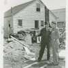 Federal Housing Administration - Houses - Construction - Two men at construction site