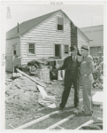 Federal Housing Administration - Houses - Construction - Two men at construction site