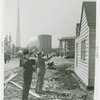 Federal Housing Administration - Houses - Construction - Two men at construction site