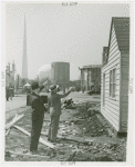 Federal Housing Administration - Houses - Construction - Two men at construction site