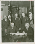Finland Participation - Eero Järnefelt, K.F. Altio and Fair officials review agreement