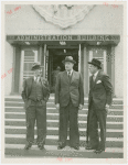 Finland Participation - Eero Järnefelt and Finnish Consul General in front of Administration Building
