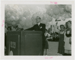 Finland Participation - Hjalmar Procope (ex-president, League of Nations) speaking at ceremony