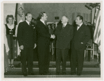 Finland Participation - Y.A. Paloheimo (Deputy Commissioner General), Hjalmar Procope (ex-president, League of Nations), Herbert Hoover and Grover Whalen