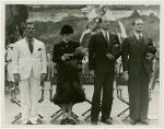 Finland Participation - Grover Whalen, Mme. Procope, Newbold Morris and Procope Hjalmar Procope (ex-president, League of Nations)