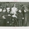 Firemen - Fire Department of New York - Having doughnuts and coffee