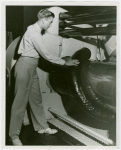Firestone - Exhibits - Man mixing rubber and chemicals