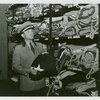 Flags - Man with stored flags