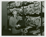 Flags - Man with stored flags