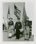 Flags - Boy Scouts - Commanders with American flags