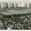 Flags - Boy Scouts - In Court of Peace with giant American flag