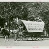Florida Participation - Man in covered wagon driven from Florida to Fair