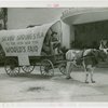 Florida Participation - Man in covered wagon driven from Florida to Fair