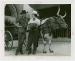 Florida Participation - Ruth Mix with man who drove covered wagon from Florida