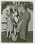 Florida Participation - Osa Johnson and Hamilton Holt with chimpanzees