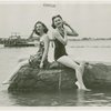 Florida Participation - Miss Florida and Miss Daytona Beach on rock