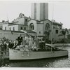 Florida Participation - Miss Florida christening boat with Grover Whalen, Earl W. Brown and others