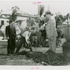 Florida Participation - Brown, Earl W. - Planting tree with two other men