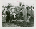 Florida Participation - Brown, Earl W. - Planting tree with two other men