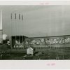 Food - Building - Entrance with Trylon and Perisphere in background