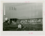 Food - Building - Entrance with Trylon and Perisphere in background