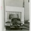 Ford - Car on elevated Road of Tomorrow with Trylon and Perisphere in background