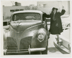 Ford - Tallulah Bankhead stepping into car