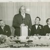 Ford - Harvey Gibson giving speech at banquet for the Pavilionaires