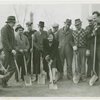 Ford - Building - Construction - Bertha Howard and others with shovels at groundbreaking