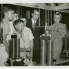 Ford - Exhibits - Edison Institute - Boys demonstrating machines to Thomas Edison Sloane and wife