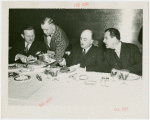 France Participation - Grover Whalen and Marcel Olivier at luncheon