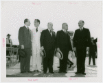 France Participation - Grover Whalen and Herbert Lehman with French officials on Bastille Day
