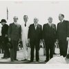 France Participation - Grover Whalen and Herbert Lehman with French officials on Bastille Day