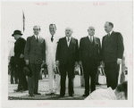 France Participation - Grover Whalen and Herbert Lehman with French officials on Bastille Day