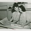 France Participation - Cigarette girls reading newspaper announcing war